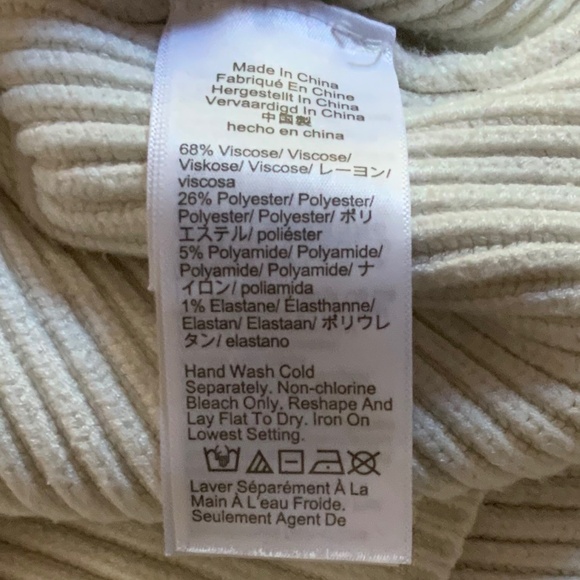 J. Crew White Crew Ribbed Knit Sweater Size XL - Picture 7 of 8